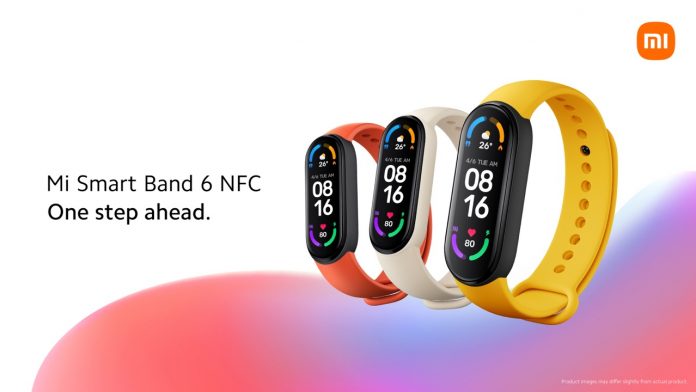 Xiaomi Mi Smart Band 6 contactless