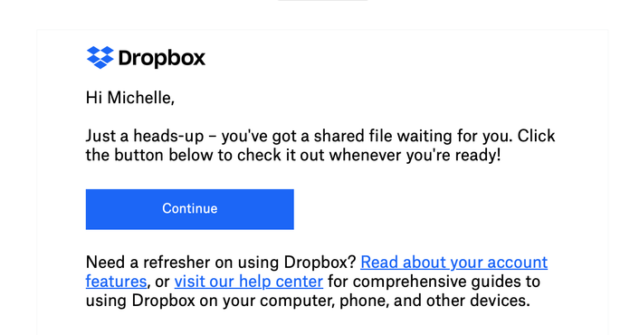 phishing Dropbox